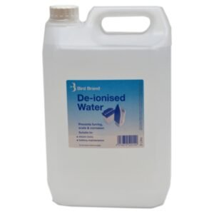 Bird Brand Deionised Water 5L - Pure Demineralised Water for Irons & Batteries