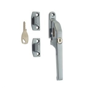 Frelan Lockable Window Fastener with Night Vent - 124mm Satin Chrome