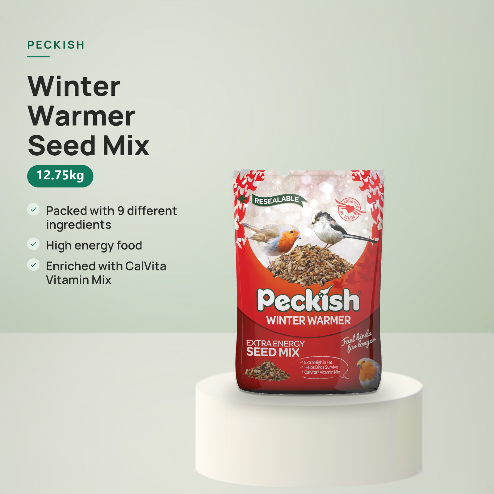 Peckish Winter Warmer High Energy Bird Seed 12.75kg - Image 6