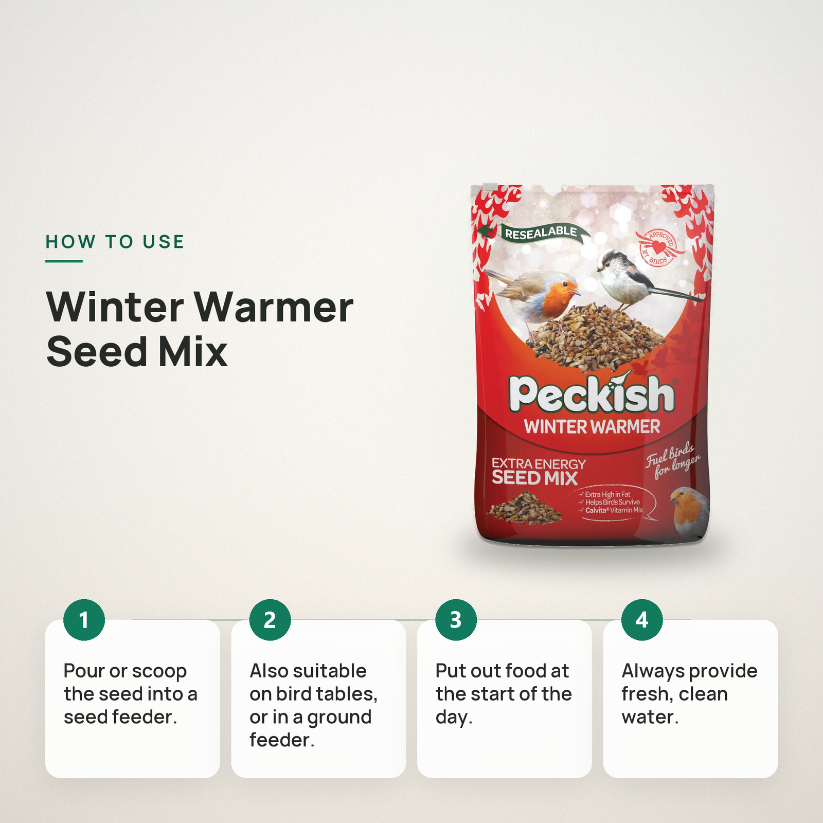 Peckish Winter Warmer High Energy Bird Seed 12.75kg - Image 5