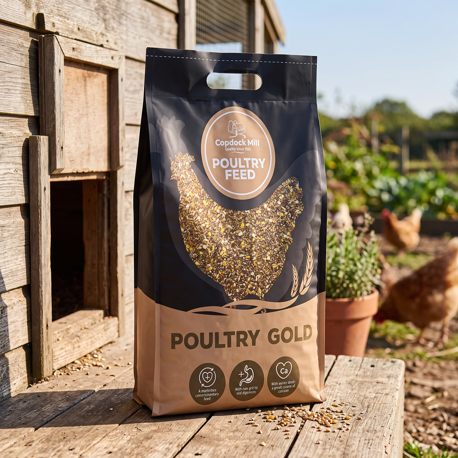 Copdock Mill Poultry Gold Chicken Feed 5kg Carry Pack - Image 2