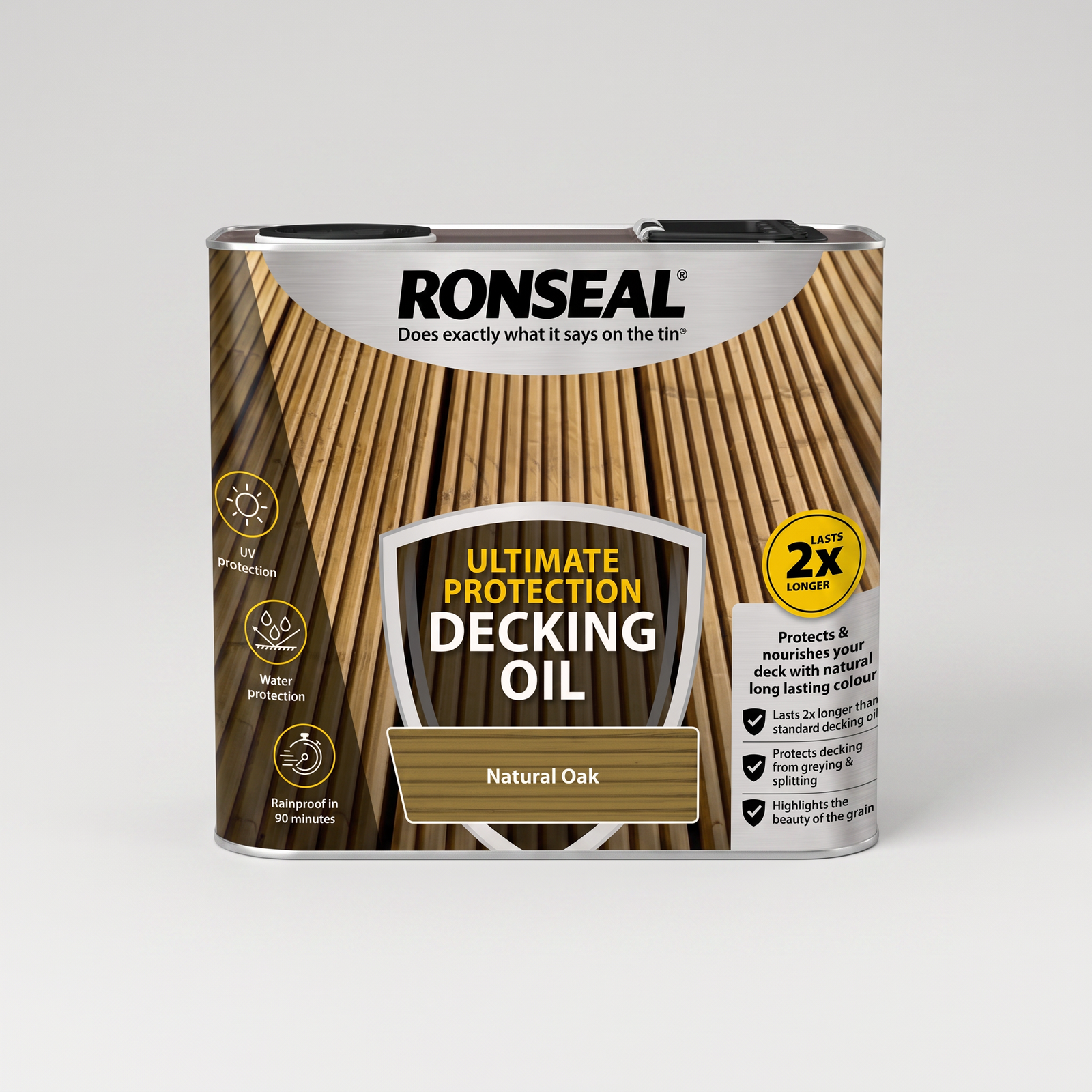 Ronseal Ultimate Protection Decking Oil 5L - Natural Finish - Image 2