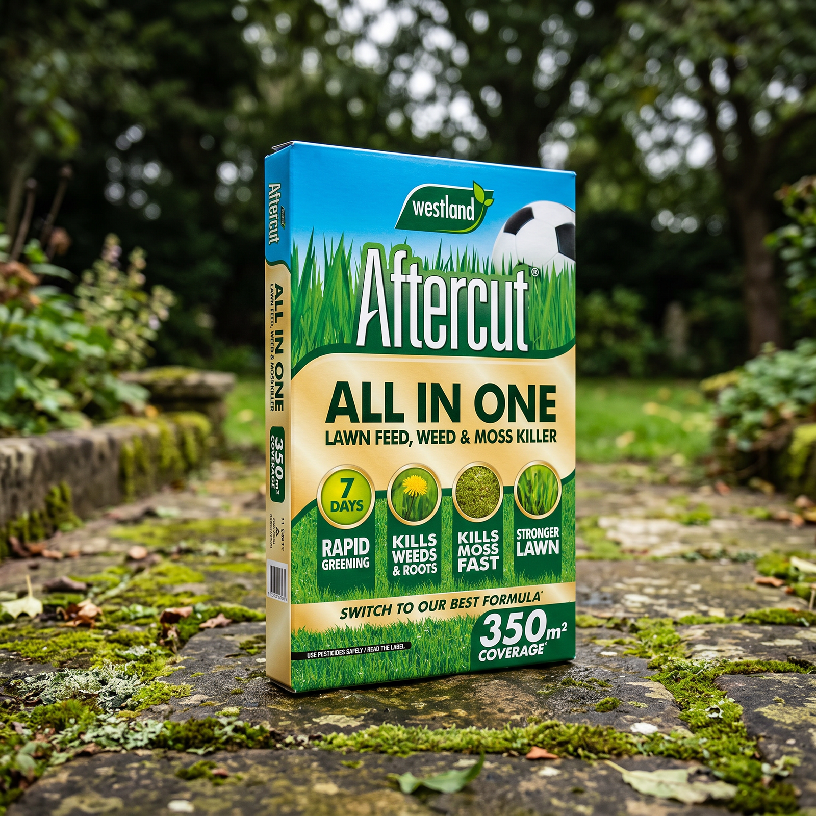 Westland Aftercut All-in-One Lawn Treatment 12.6kg - Covers 350m² - Image 2