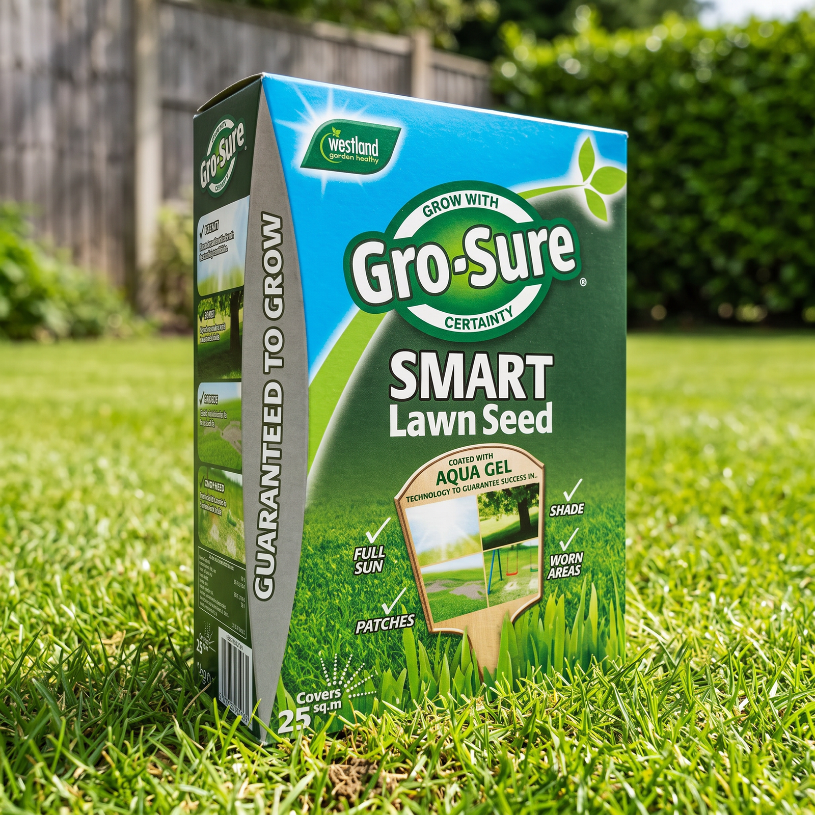 Gro-Sure Aqua Gel Smart Grass Seed 1kg - Covers 25m² - Image 2