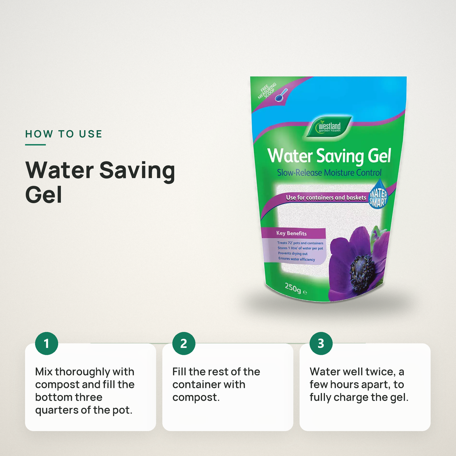 Westland Water Retention Gel - Reduce Watering Frequency for Plants - Image 4