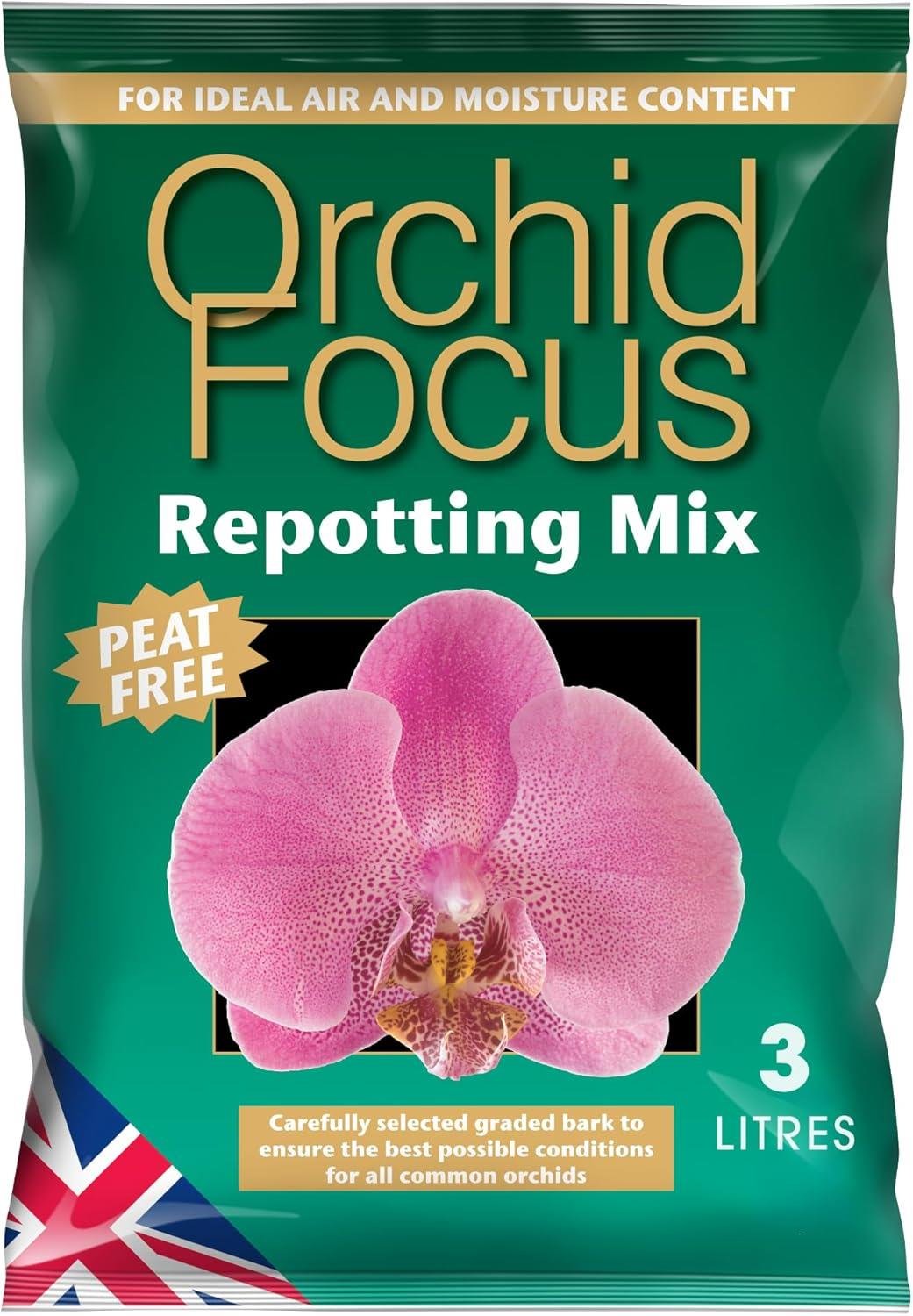 Orchid Focus Repotting Mix Peat Free 3 L