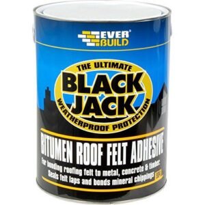 Everbuild Black Jack Bitumen Roof Felt Adhesive 2.5 Litre