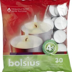 Bolsius Tealight 4 hrs 30 pieces bag
