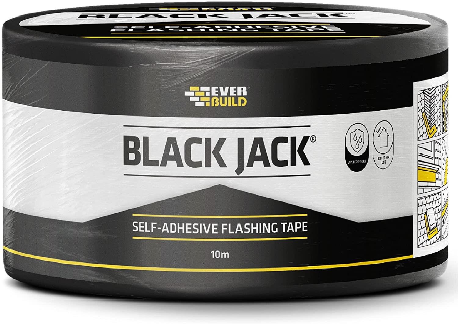 Black Jack Self-Adhesive Flashing Tape 100mm x 10m - Lead Effect