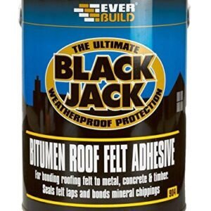 Everbuild Black Jack Bitumen Roof Felt Adhesive 5 Litre