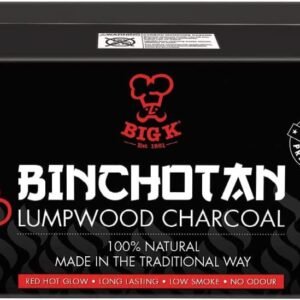 Big K Binchotan White Lumpwood Charcoal - 10kg Smokeless Japanese BBQ Fuel