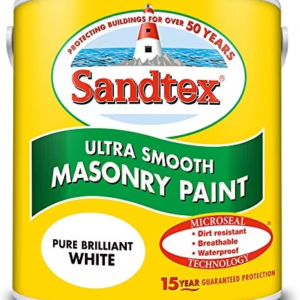 SANDTEX MICROSEAL SMOOTH MASONRY BRILLIANT WHITE 2.5L