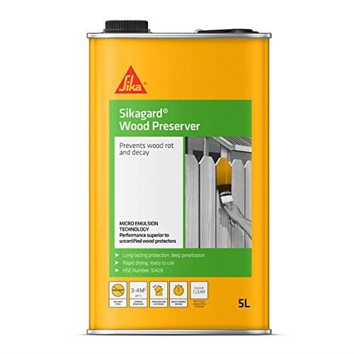 Sikagard Wood Preserver Clear 5 Litre - Low Odour Protection
