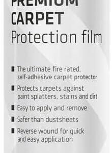 Everbuild Roll and Stroll Premium Carpet Protector 600mm x 75m - Self-Adhesive Yellow Film