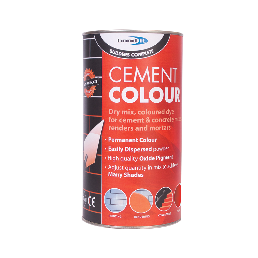 Permanent Powdered Cement Dye - Brick Red Colour