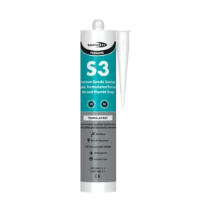 Bond-it S3 Sanitary Silicone Sealant - Clear Transparent 310ml