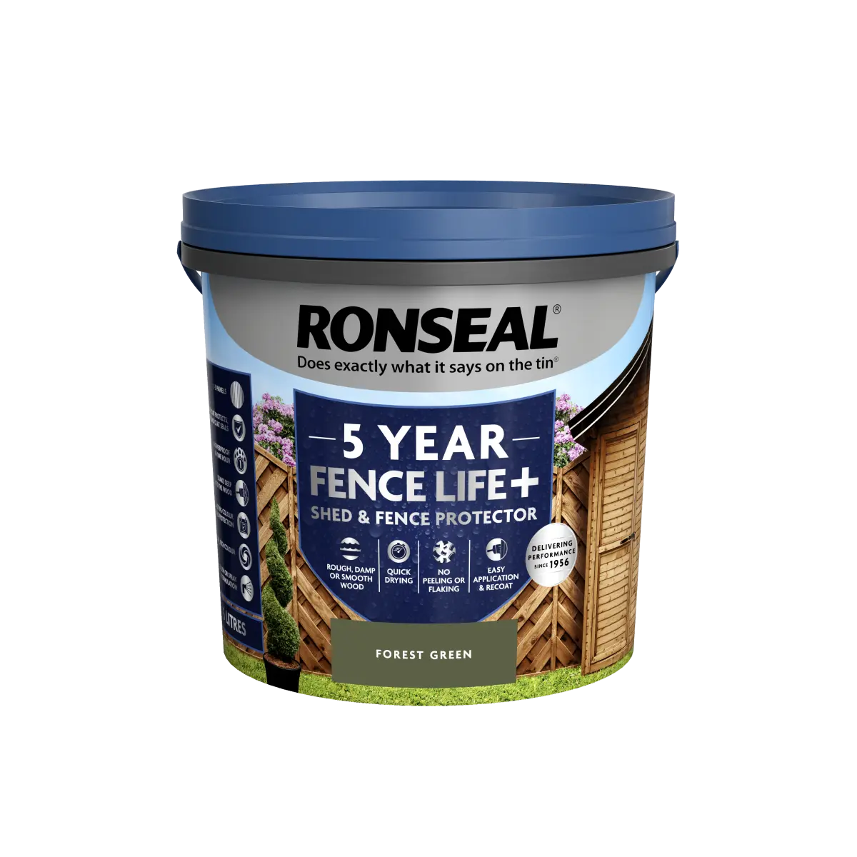 Ronseal Fence Life Plus Wood Treatment 5L - Forest Green