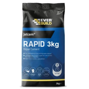Everbuild Jetcem Rapid Setting Cement 3kg - Fast Drying Concrete Repair