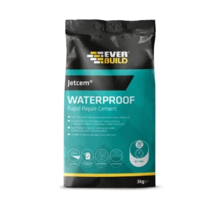 Everbuild Jetcem Waterproof Rapid Set Repair Cement 3kg - Sets in 30 Minutes