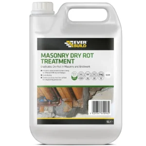 Everbuild Masonry Dry Rot Treatment 5 Litre - Clear Fungicidal Solution