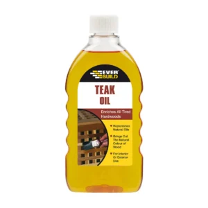 Everbuild Traditional Teak Oil Wood Treatment 500ml