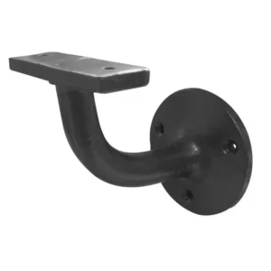 Black Antique Iron Handrail Bracket - 70mm Projection