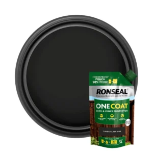 Ronseal One Coat Shed & Fence Refill Pouch 950ml TUDOR BLACK
