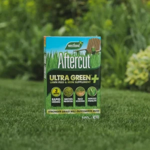 Aftercut Ultra Green Plus Lawn Feed 100m² - Fast Acting Grass Fertiliser
