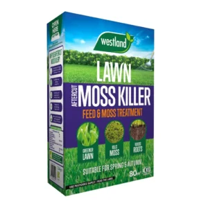 Westland Aftercut Lawn Moss Killer Treatment 80 Square Metre Coverage