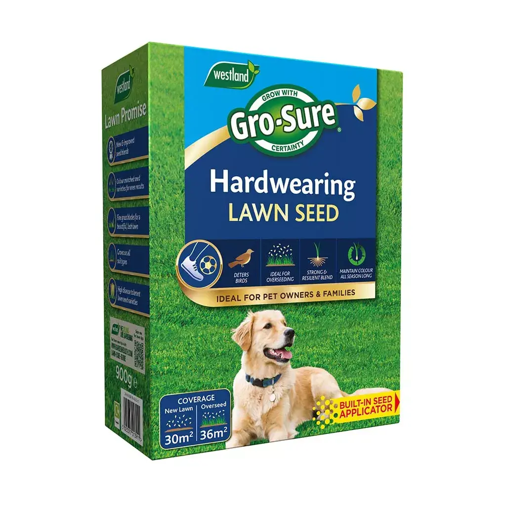 Gro-Sure Hardwearing Lawn Seed 30m2